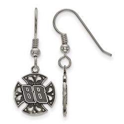 Dale Earnhardt Jr #88 Bali Style Maltese Cross Earrings In Stainless Steel