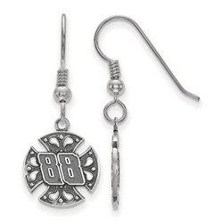 Dale Earnhardt Jr #88 Bali Style Maltese Cross Earrings in Sterling Silver