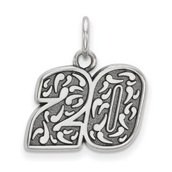 Matt Kenseth #20 Bali Style Charm In Sterling Silver