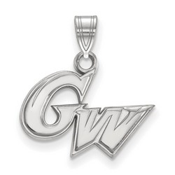 George Washington University Colonials Small Pendant in Sterling Silver 1.34 gr