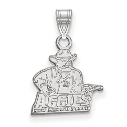 New Mexico State University Aggies Small Pendant in Sterling Silver 1.30 gr