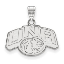 University of Northern Alabama Lions Small Pendant in Sterling Silver 2.15 gr