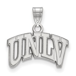University Nevada Las Vegas UNLV Rebels Small Pendant in Sterling Silver 1.40 gr