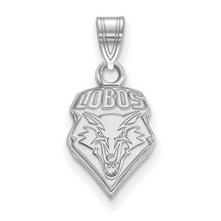 University of New Mexico Lobos Small Pendant in Sterling Silver 1.04 gr