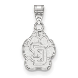 University of South Dakota Coyotes Small Pendant in Sterling Silver 1.08 gr
