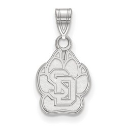University of South Dakota Coyotes Small Pendant in Sterling Silver 1.08 gr