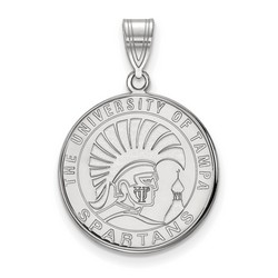University of Tampa Spartans Large Pendant in Sterling Silver 3.11 gr