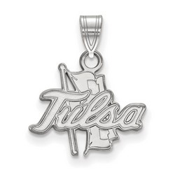 University of Tulsa Golden Hurricane Small Pendant in Sterling Silver 1.16 gr