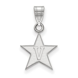 Vanderbilt University Commodores Small Pendant in Sterling Silver 0.81 gr