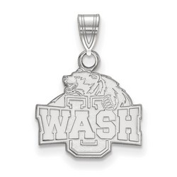 Washington University in Saint Louis Bears Small Pendant in Sterling Silver