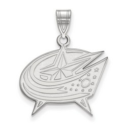 Columbus Blue Jackets Large Pendant in Sterling Silver 2.66 gr