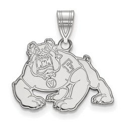 CalState Fresno Bulldogs Medium Pendant in Sterling Silver 2.55 gr