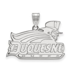 Duquesne University Dukes Large Pendant in Sterling Silver 4.12 gr