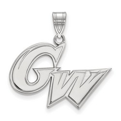 George Washington University Colonials Large Pendant in Sterling Silver 2.84 gr