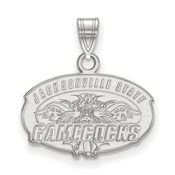 Jacksonville State University Gamecocks Small Pendant in Sterling Silver 1.97 gr