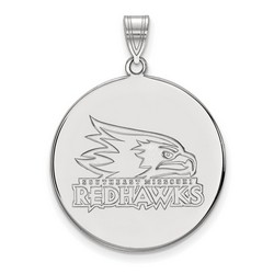 Southeast SE Missouri State RedHawks XL Disc Pendant in Sterling Silver 5.94 gr