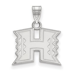 University of Hawaii Rainbow Warriors Small Pendant in Sterling Silver 1.68 gr