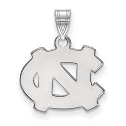 University of North Carolina Tar Heels Small Pendant in Sterling Silver 1.77 gr