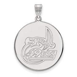 University of North Carolina at Charlotte 49ers Sterling Silver Disc Pendant