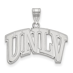University Nevada Las Vegas UNLV Rebels Large Pendant in Sterling Silver 3.08 gr