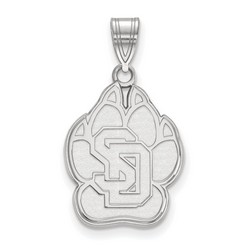 University of South Dakota Coyotes Large Pendant in Sterling Silver 2.26 gr