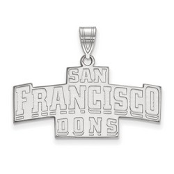 University of San Francisco Dons Medium Pendant in Sterling Silver 3.63 gr