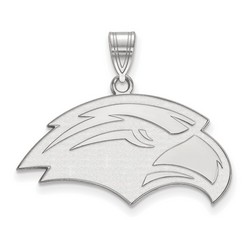 Southern Mississippi Golden Eagles Medium Pendant in Sterling Silver 2.86 gr