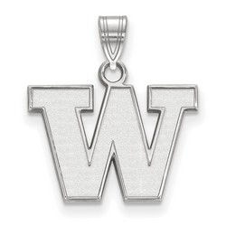 University of Washington Huskies Small Pendant in Sterling Silver 1.45 gr