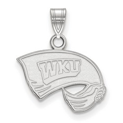 Western Kentucky University Hilltoppers Small Pendant in Sterling Silver 1.25 gr