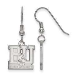 Boston University Terriers Small Dangle Earrings in Sterling Silver 2.50 gr