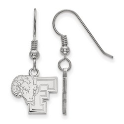 Fordham University Rams Small Dangle Earrings in Sterling Silver 2.07 gr