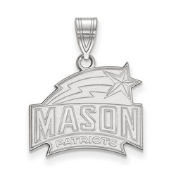 George Mason University Patriots Medium Pendant in Sterling Silver 2.95 gr