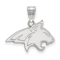 Montana State University Bobcats Medium Pendant in Sterling Silver 1.75 gr