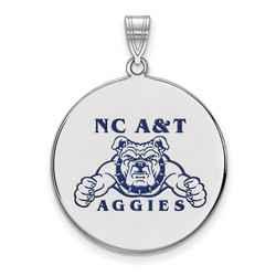 North Carolina A&T State University Aggies Sterling Silver Disc Pendant 5.80 gr