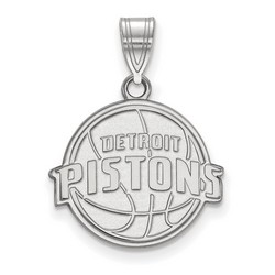 Detroit Pistons Medium Pendant in Sterling Silver 2.20 gr