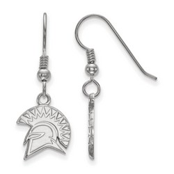 San Jose State University Spartans Small Sterling Silver Dangle Earrings 1.87 gr