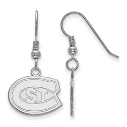 St Cloud State University Huskies Small Sterling Silver Dangle Earrings 3.15 gr