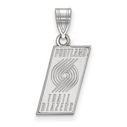 Portland Trail Blazers Medium Pendant in Sterling Silver 2.41 gr