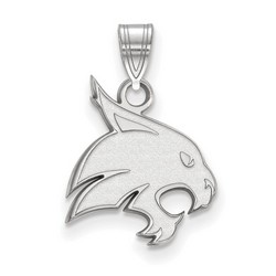 Texas State University Bobcats Medium Pendant in Sterling Silver 1.12 gr