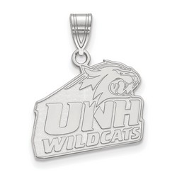 University of New Hampshire Wildcats Medium Pendant in Sterling Silver 2.66 gr