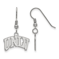 University Nevada Las Vegas UNLV Rebels Small Dangle Earring in Sterling Silver