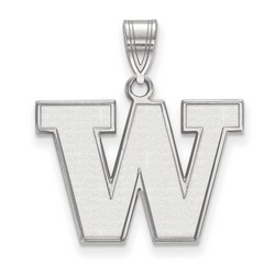 University of Washington Huskies Medium Pendant in Sterling Silver 2.15 gr