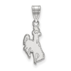 University of Wyoming Cowboys Medium Pendant in Sterling Silver 1.04 gr