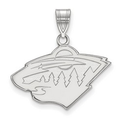 Minnesota Wild Medium Pendant in Sterling Silver 1.58 gr