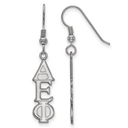 Alpha Epsilon Phi Sorority Dangle Medium Earrings in Sterling Silver 2.12 gr