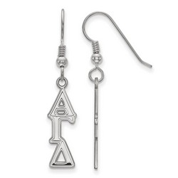 Alpha Gamma Delta Sorority Dangle Medium Earrings in Sterling Silver 1.87 gr