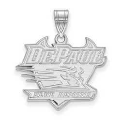 DePaul University Blue Demons Large Pendant in Sterling Silver 2.74 gr