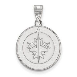 Winnipeg Jets Large Pendant in Sterling Silver 3.02 gr