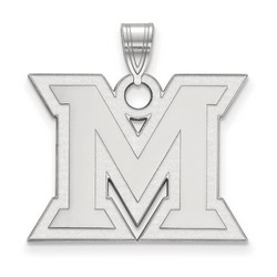 Miami University RedHawks Large Pendant in Sterling Silver 3.90 gr
