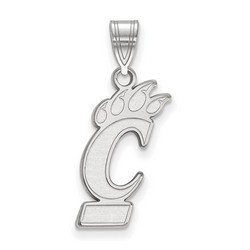 University of Cincinnati Bearcats Large Pendant in Sterling Silver 1.31 gr